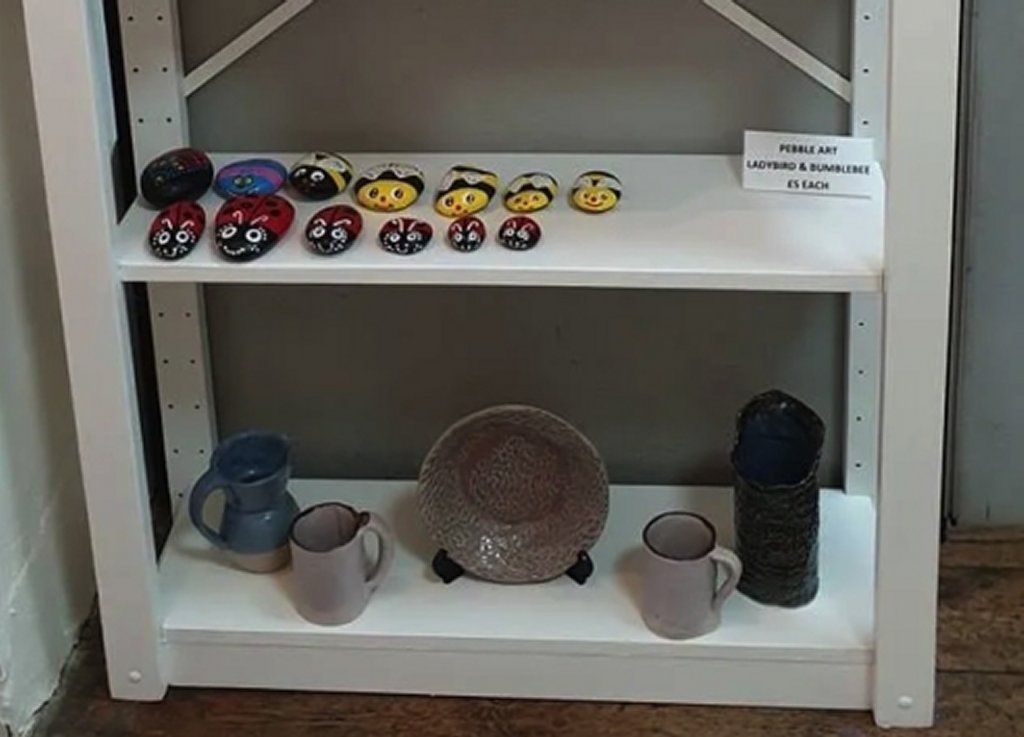We sell gifts and crafts made by our learners with help from artisan craftspeople