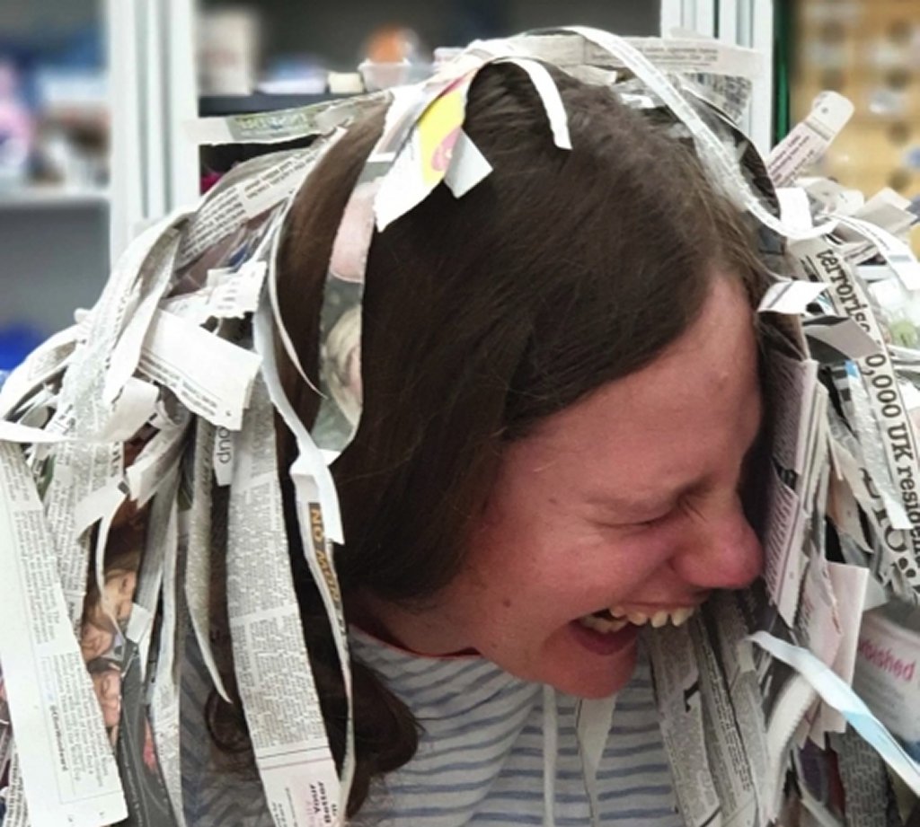 Our learners have fun making crafts to sell in our shop!